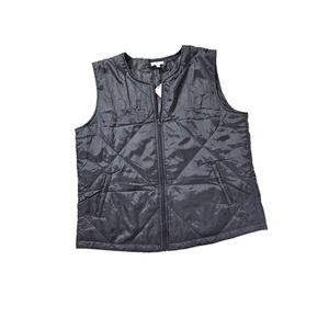 NWT Socialite Black Solid Active Vest size L/XL